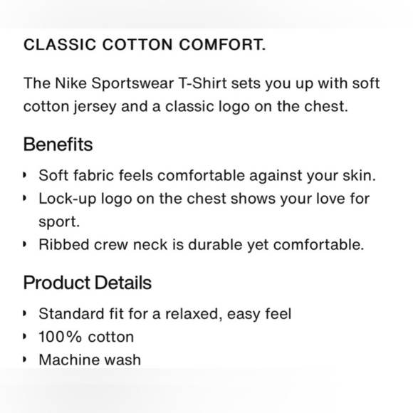 The Nike Tee Standard Fit, cotton crewneck, “Just Do It”JDI logo chest - Picture 11 of 11